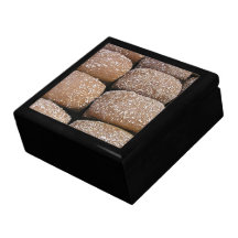 Brown bread rolls trinket boxes