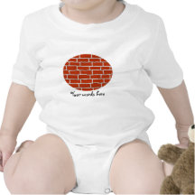 Brown brick wall background t shirts