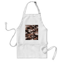 Brown camouflage aprons