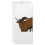 Brown Cartoon Yak Rack Card Design