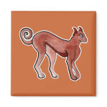 Brown Celtic Brindle Greyhound Refrigerator Magnets