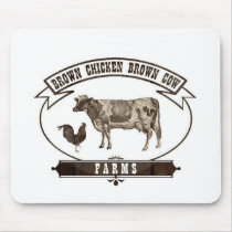 Brown Chicken Brown Cow Farms Mouse Mat