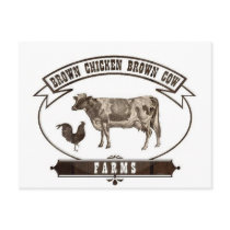 Brown Chicken Brown Cow Farms Post Cards