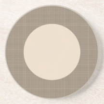 Brown Circle Coaster