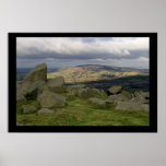 Brown Clee from Clee Hill. Poster by cARTerART posters