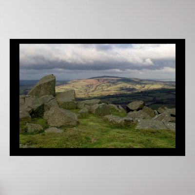 Brown Clee from Clee Hill. Poster by cARTerART by cARTerART