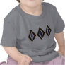 Brown & Cobalt Retro Diamond Trio Tshirt