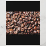 BROWN COFFEE BEANS PHOTOGRAPHY BACKGROUNDS FOODS PERSONALIZED FLYER