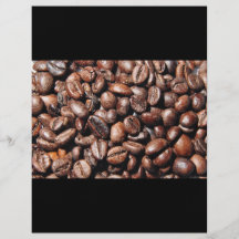 BROWN COFFEE BEANS PHOTOGRAPHY BACKGROUNDS FOODS PERSONALIZED FLYER