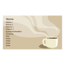Brown Coffee Cup - Business business cards