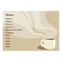 Brown Coffee Cup - Chubby business cards