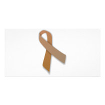 Brown Colourectal Cancer Awareness Ribbon
