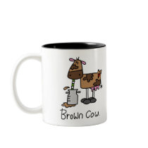 Brown Cow T-shirts and Gifts Coffee Mugs