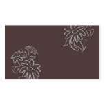 brown daisy scroll business card templates
