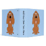 Brown Dog Cartoon. Hound. Vinyl Binders