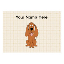 Brown Dog Cartoon. Hound. Business Cards