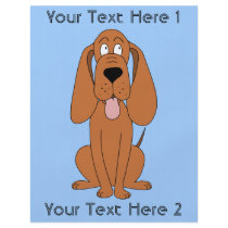 Brown Dog Cartoon. Hound. Personalized Flyer
