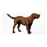 Brown Dog Customized Photo Card