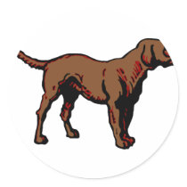 Brown Dog stickers
