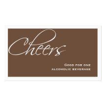Brown épousant le billet fait sur commande formel  modèle de carte de visite