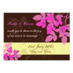 Brown et faire-part de mariage rose