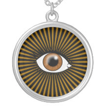 Brown Eye of Horus Custom Necklace