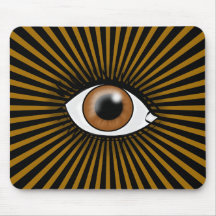 Brown Eye of Horus Mouse Pad