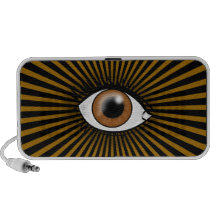 Brown Eye of Horus Notebook Speakers