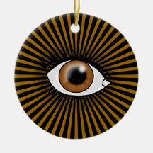 Brown Eye of Horus Ornament