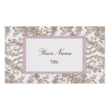 Brown Flower Business Card