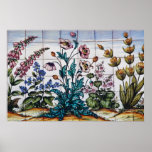 Brown Flowers in a pharmacy, Triana, Seville, Spai Poster