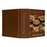 Brown food/pizza recipe binder