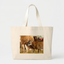 Brown Fuzzies Canvas Bag