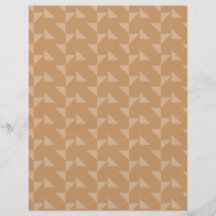 Brown Geometric Pattern. Flyers