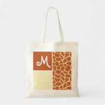 Brown Giraffe Pattern Bags
