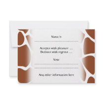 Brown Giraffe Print Pattern.