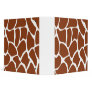 Brown Giraffe Print Pattern. Vinyl Binders