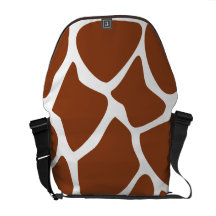Brown Giraffe Print Pattern. Commuter Bags