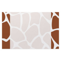 Brown Giraffe Print Pattern. Custom Stationery