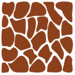 Brown Giraffe Print Pattern. Cut Outs