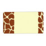 Brown Giraffe Print Pattern. Shipping Labels
