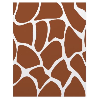 Brown Giraffe Print Pattern. Letterhead by Graphics_By_Metarla