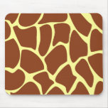 Brown Giraffe Print Pattern. Mouse Pad