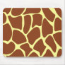 Brown Giraffe Print Pattern. Mouse Pad