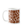 Brown Giraffe Print Pattern. Coffee Mug