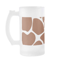 Brown Giraffe Print Pattern. Mugs