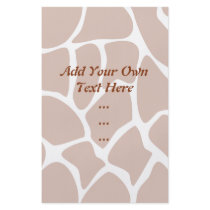 Brown Giraffe Print Pattern. Personalized Flyer