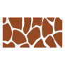 Brown Giraffe Print Pattern. Picture Card