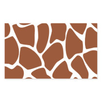 Brown Giraffe Print Pattern. Rectangle Stickers