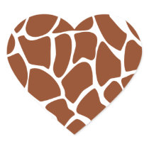 Brown Giraffe Print Pattern. Stickers